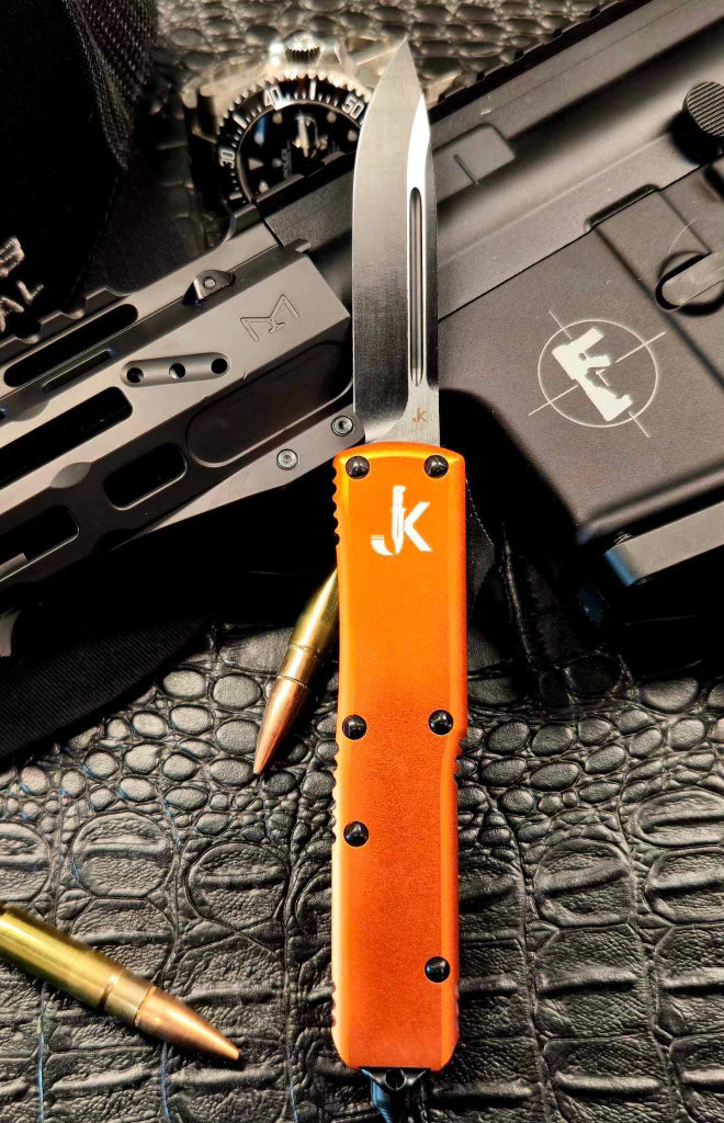 Orange Cayman (OTF Knife)