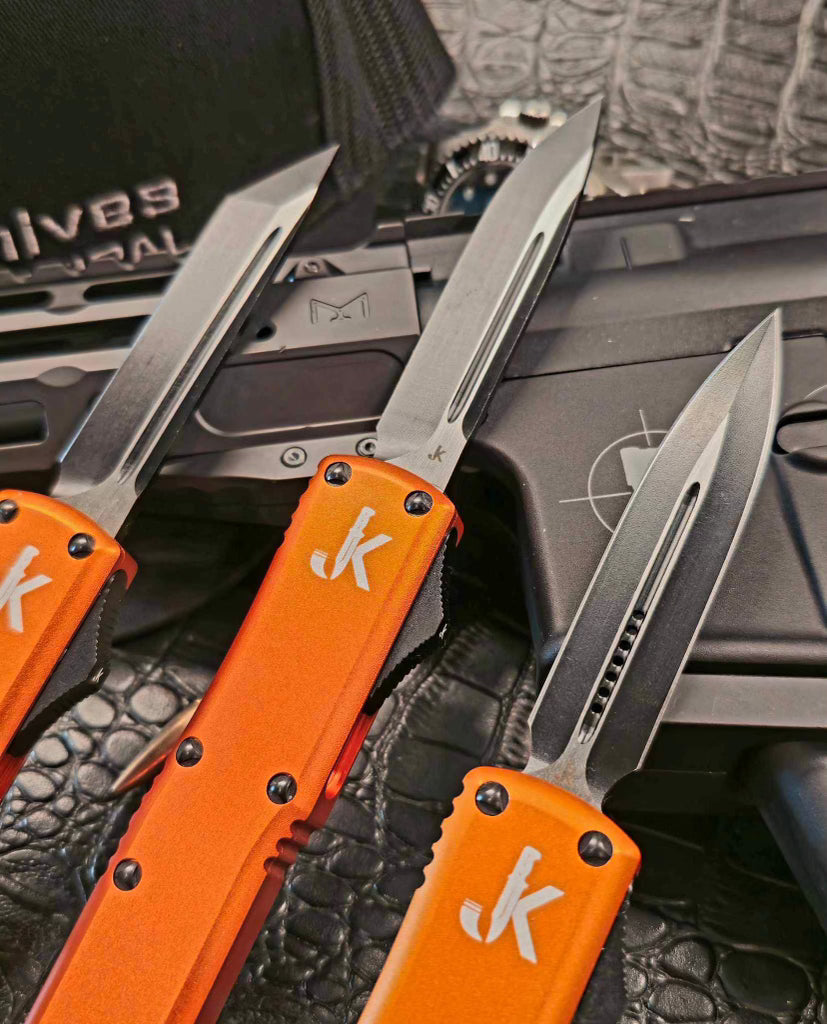 Orange Cayman (OTF Knife)