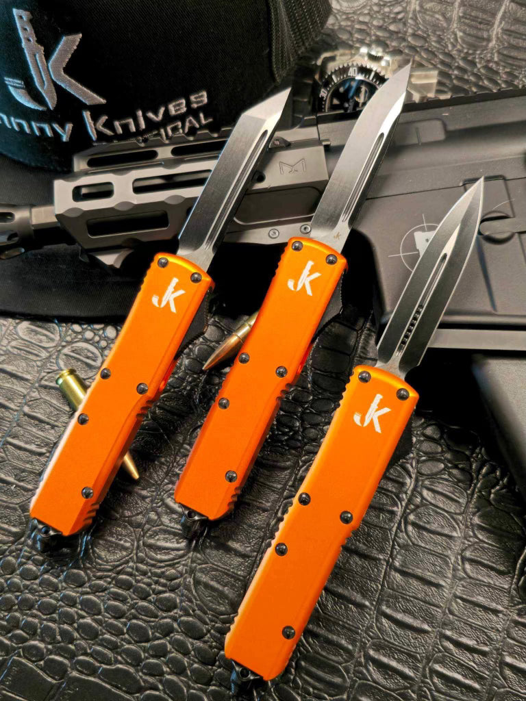 Orange Cayman (OTF Knife)