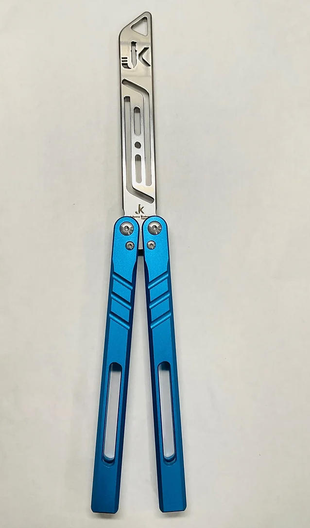 Mariposa Numero Uno - Blue Handle / Stainless Trainer Blade